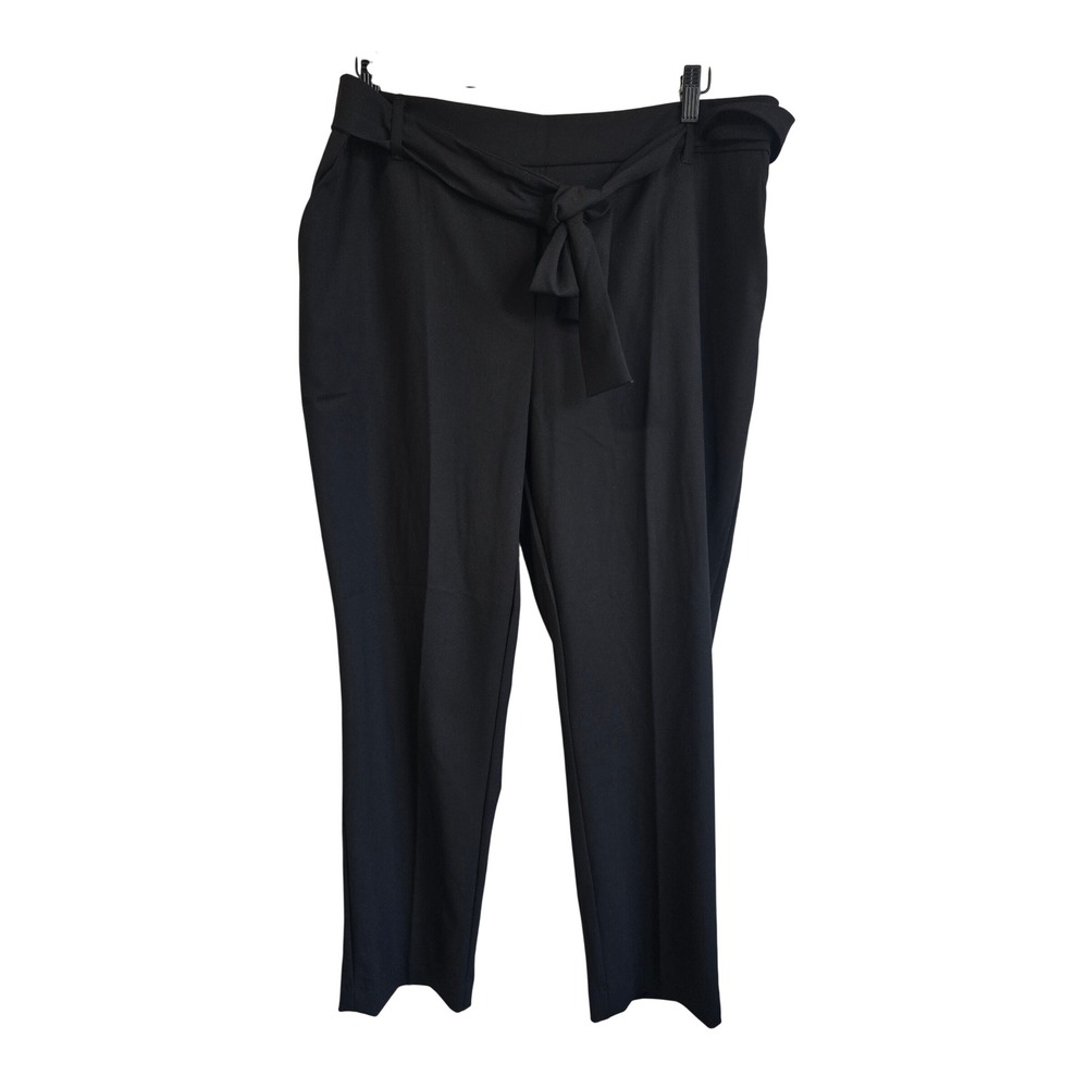 🆕️ NWT - Jules & Leopold Black Pull On Slim Leg Ankle Pants Tie Waist XL